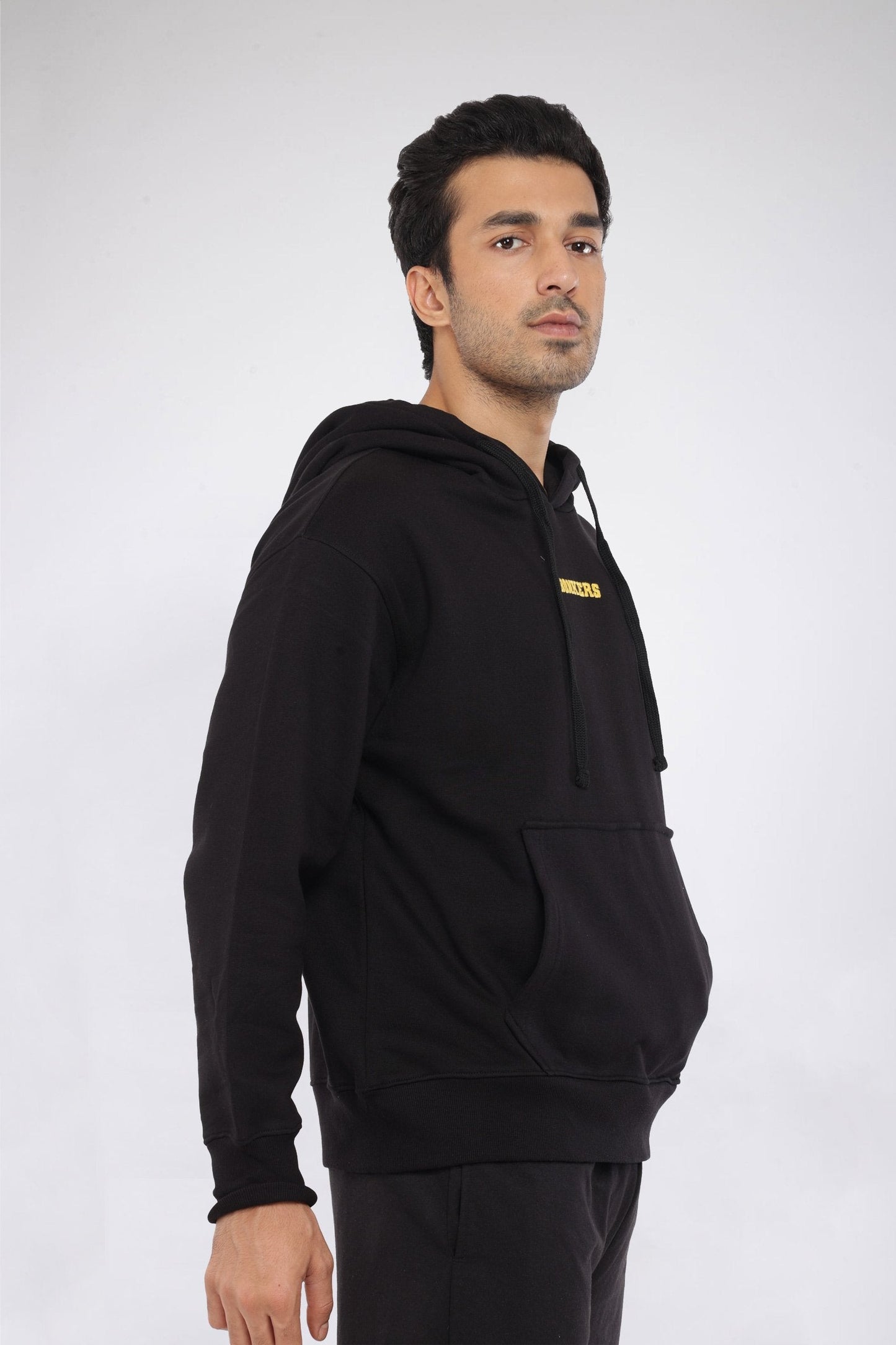 Black Signature Oversized Heavyweight Hoodie (Fleece) - Prime Fitz