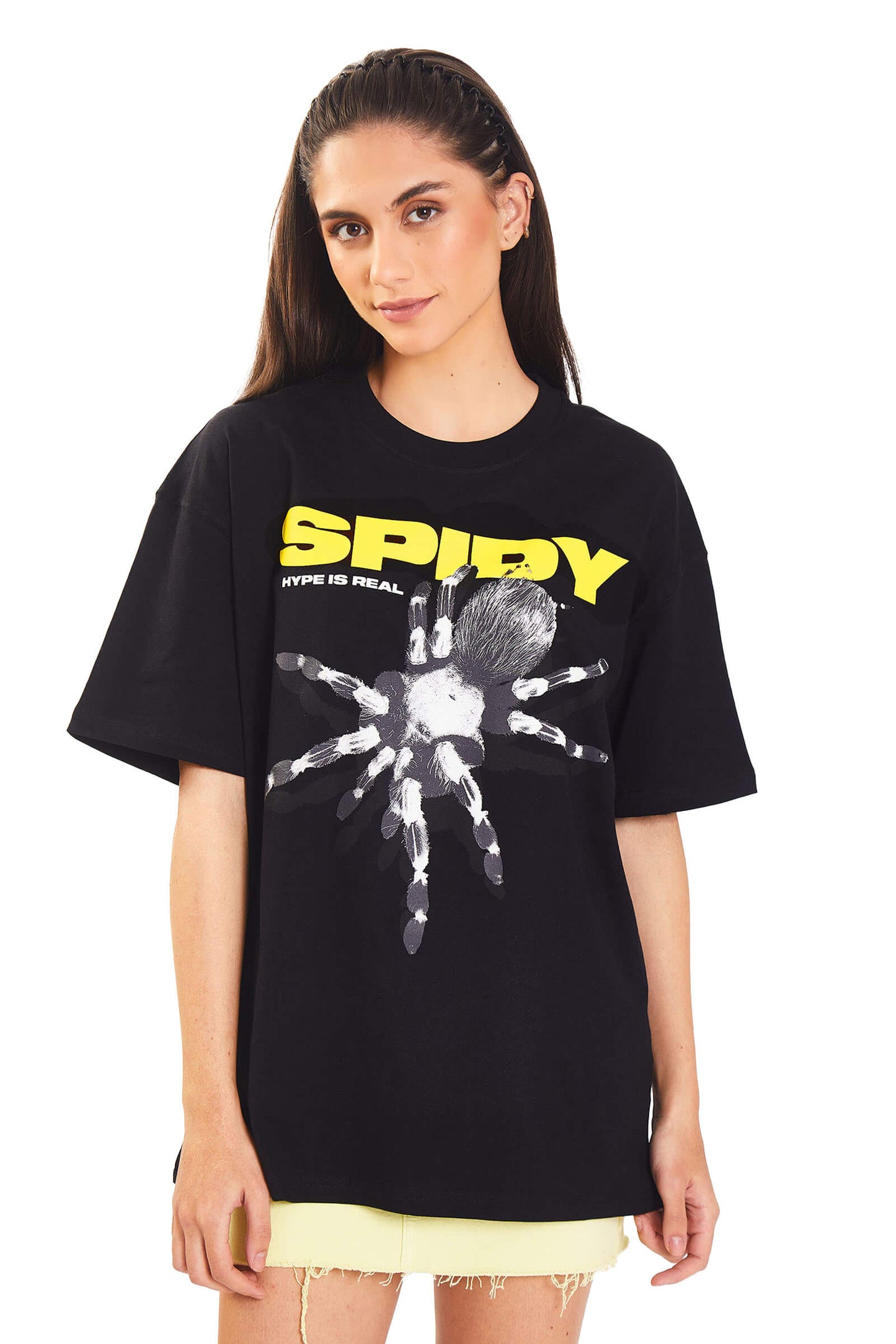 Black Spidy Oversized T-Shirt