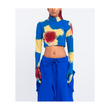 Huemn Blood Washed Crop Top 2.0 (Blue)