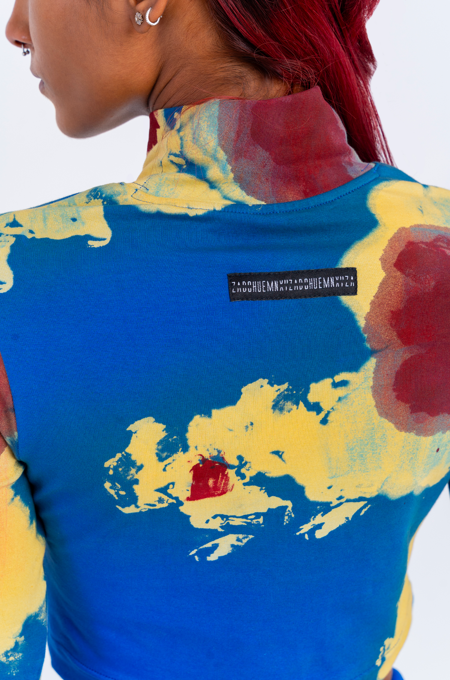 Huemn Blood Washed Crop Top 2.0 (Blue)