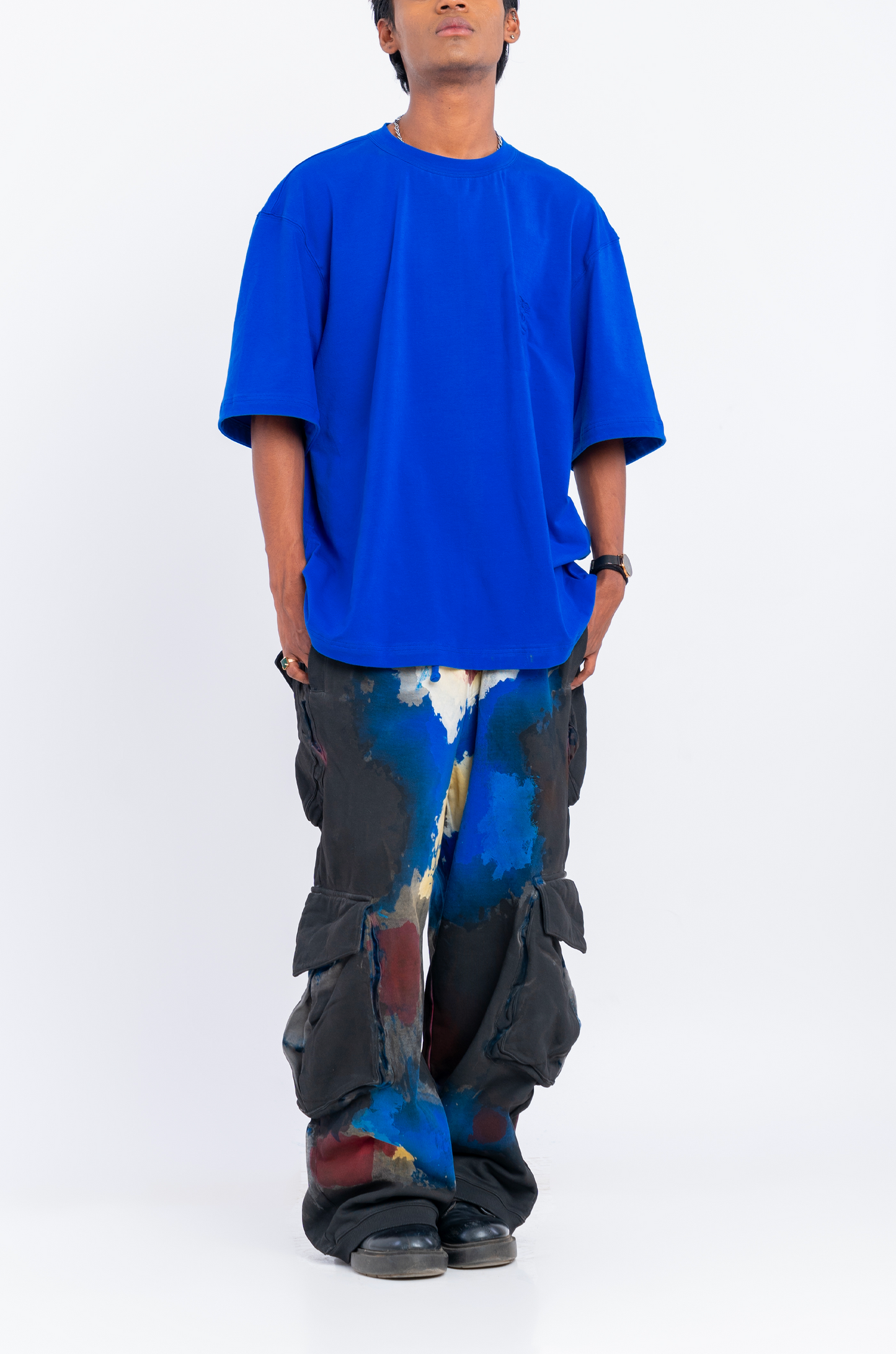 Huemn Evolution Gorilla Insignia T-Shirt (Blue)