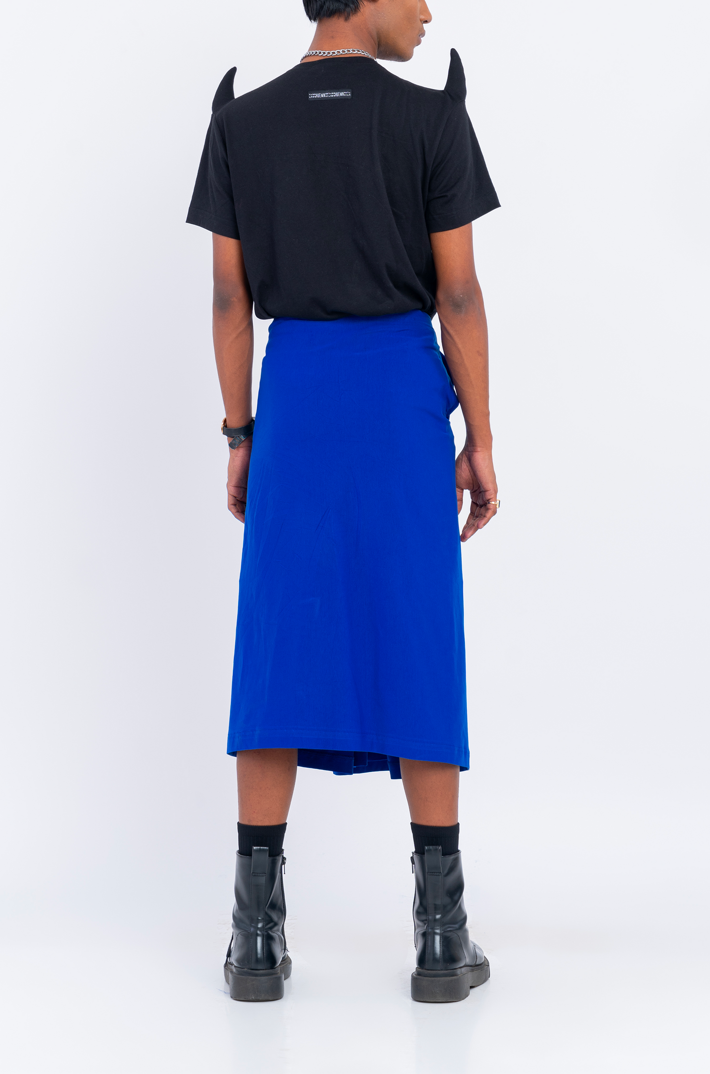 The Hybrid Lungi Skirt (Blue)