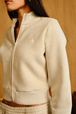 Cloudy Crop Zipper Jacket