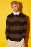 Coco Striped Collared Full Sleeves T-shirt