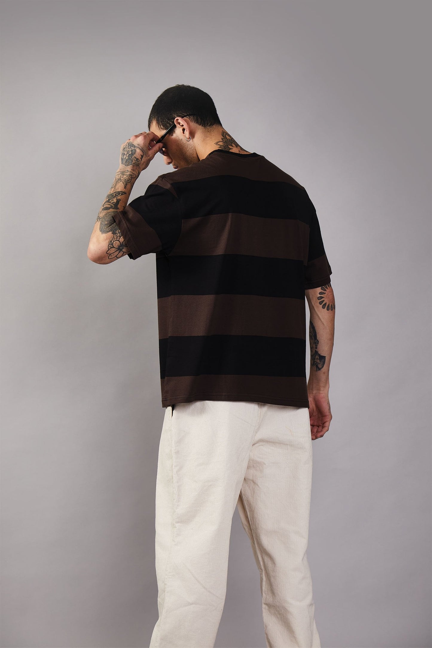 Coco Stripes Heavyweight Oversized T-shirt