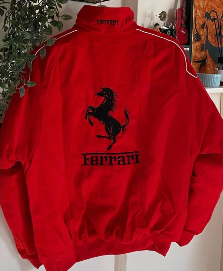Red Ferrari F1 Racing Jacket – Unisex Streetwear Edition - Prime Fitz