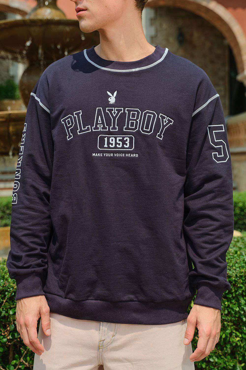 Deep Blue Bunny Sweatshirt