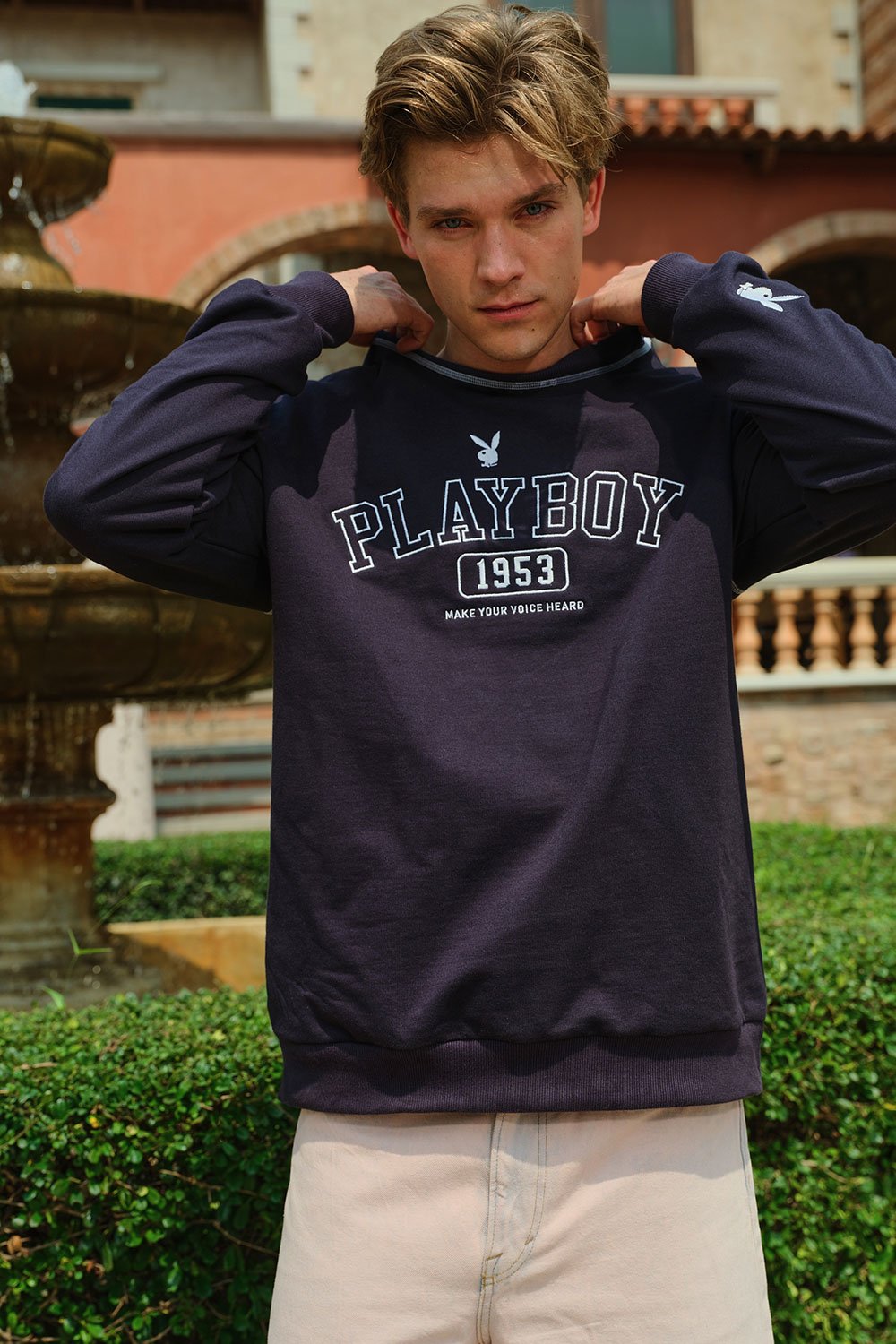 Deep Blue Bunny Sweatshirt