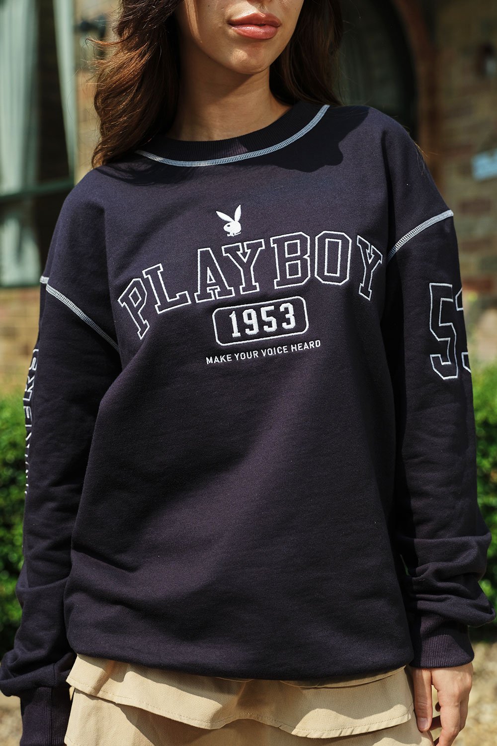 Deep Blue Bunny Sweatshirt