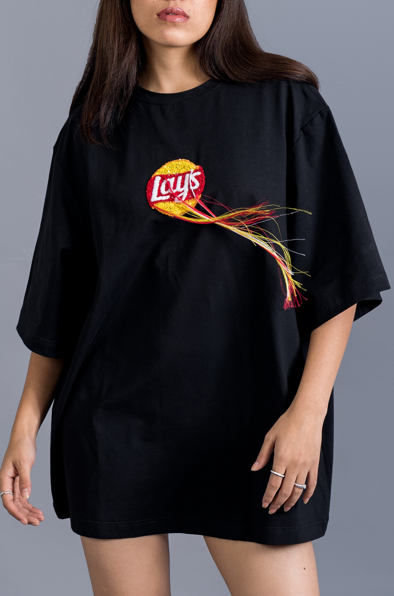 Lay's x HUEMN Stream T-shirt (Black)