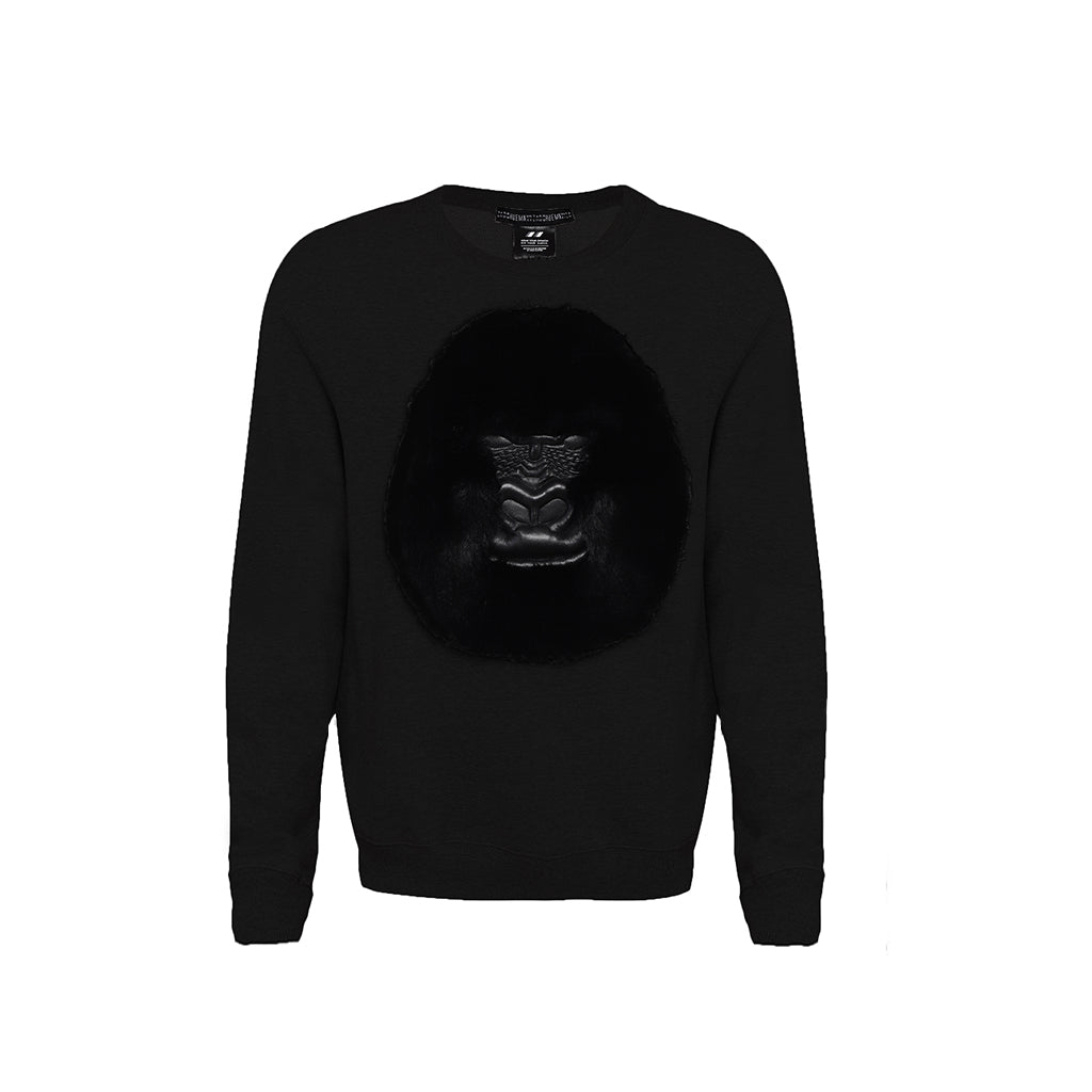 Huemn Classic Handmade Gorilla Sweatshirt (Black)