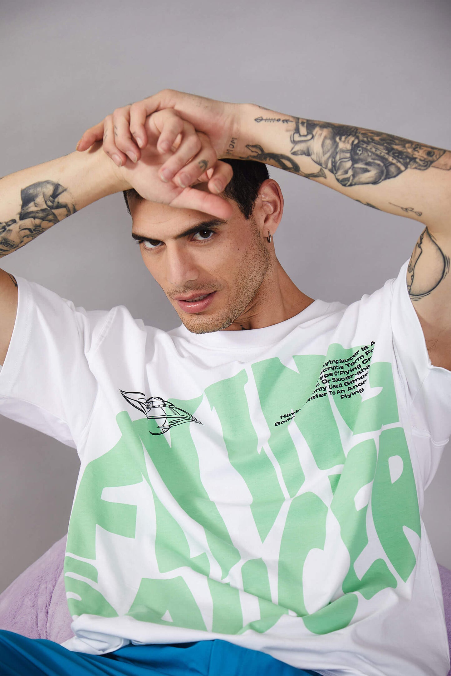 Flying Saucer Oversized T-Shirt