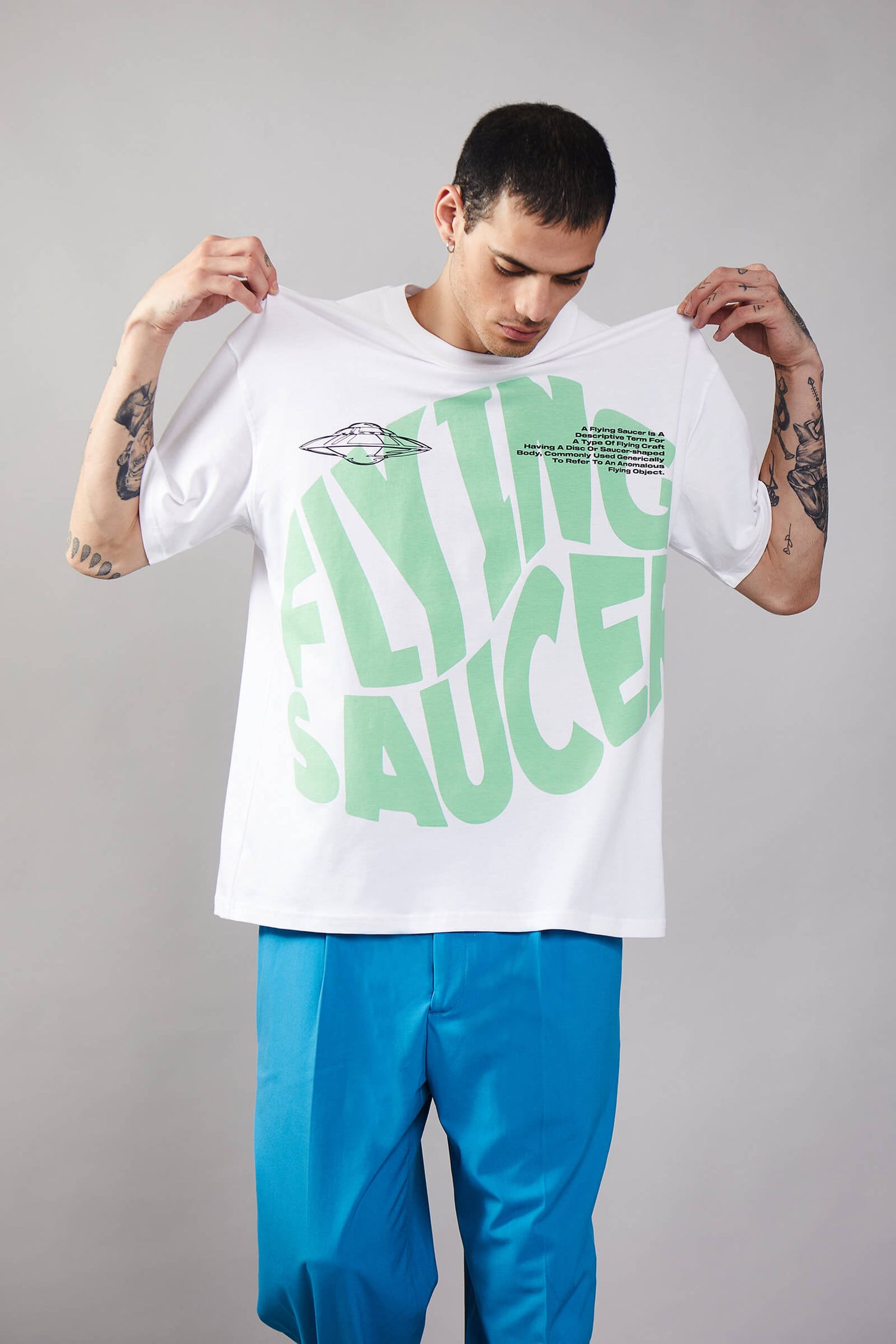 Flying Saucer Oversized T-Shirt