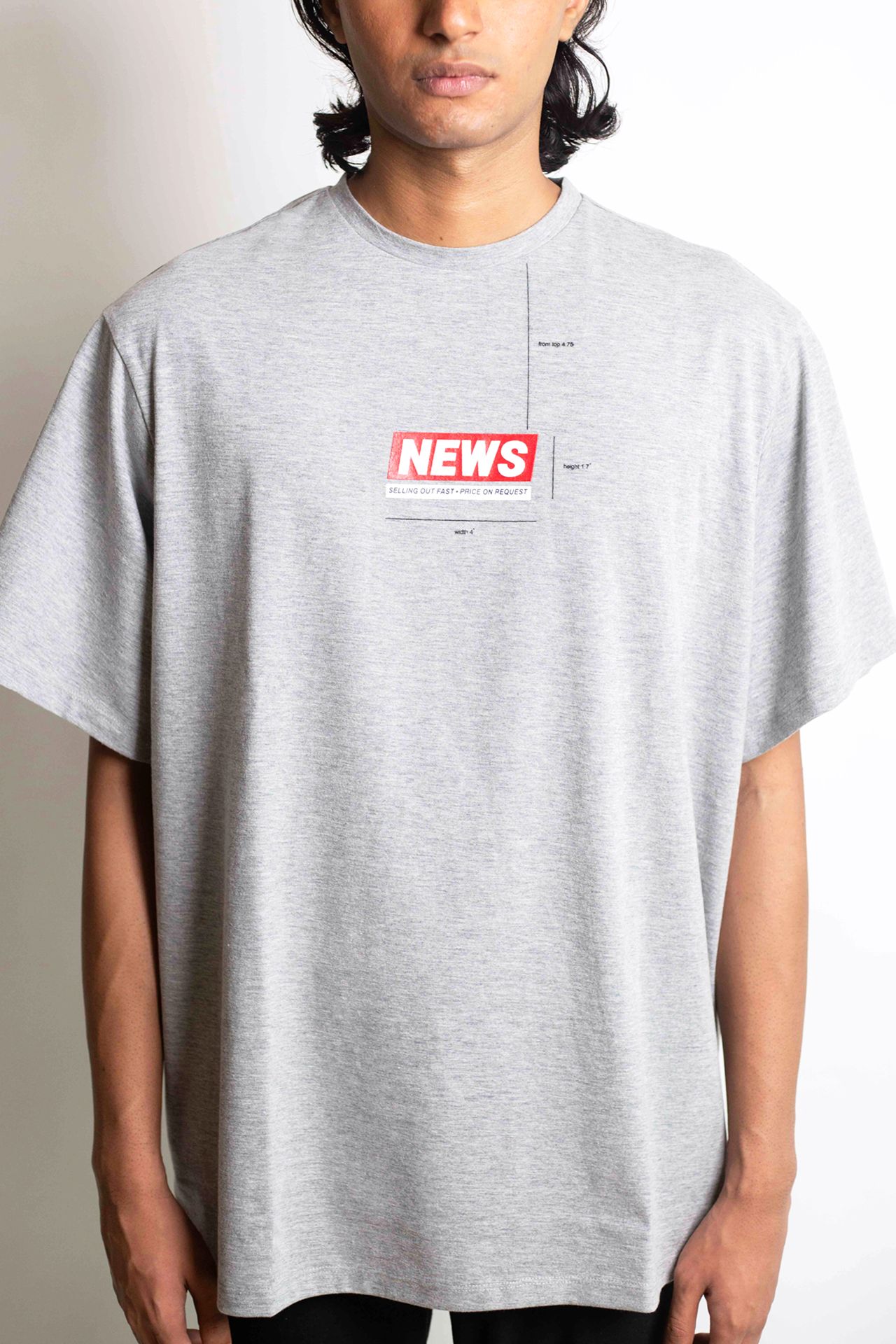 Huemn Capsule Drop: News T-Shirt (Grey)