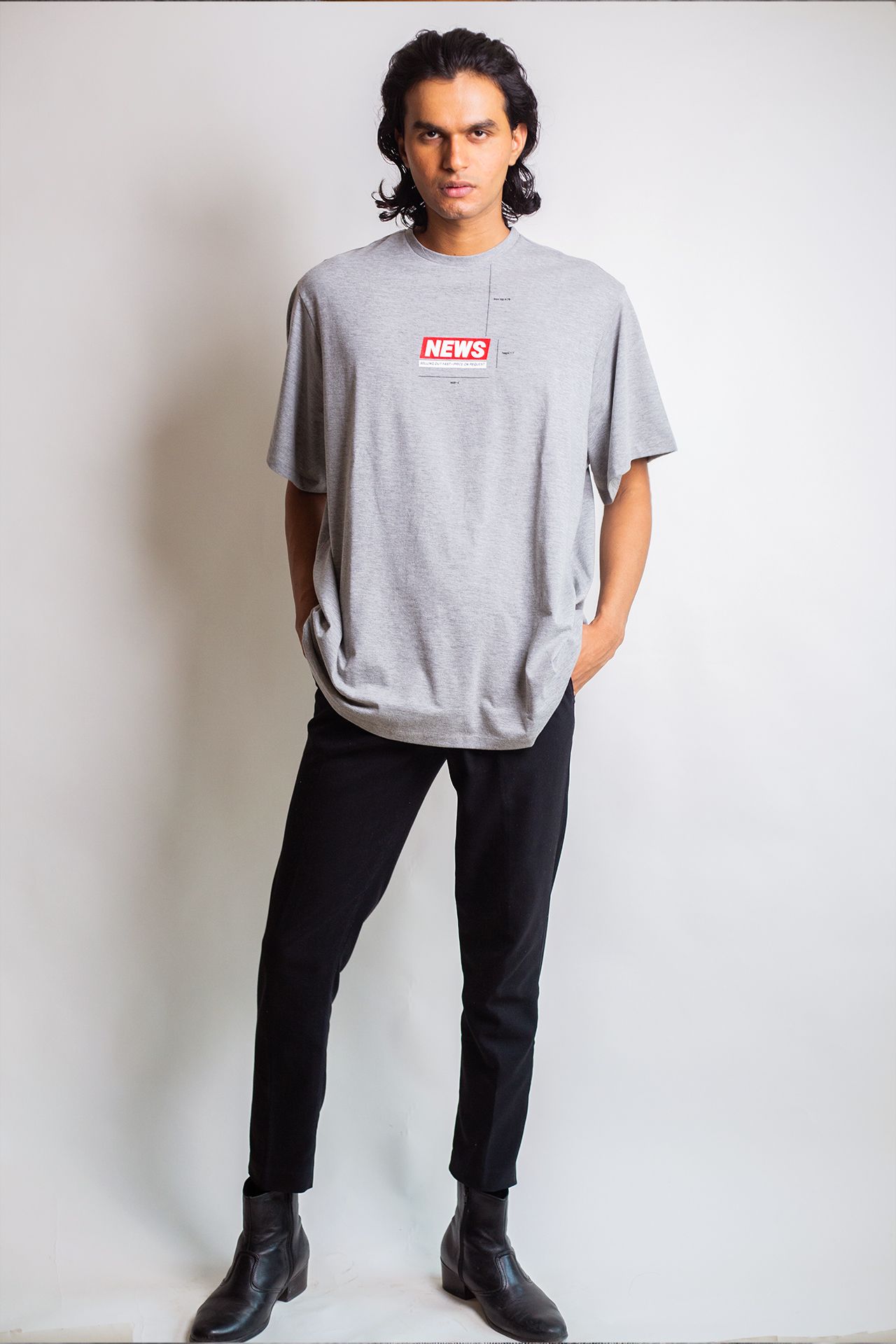 Huemn Capsule Drop: News T-Shirt (Grey)
