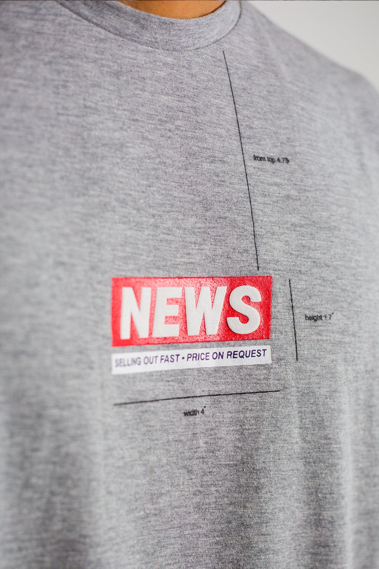 Huemn Capsule Drop: News T-Shirt (Grey)