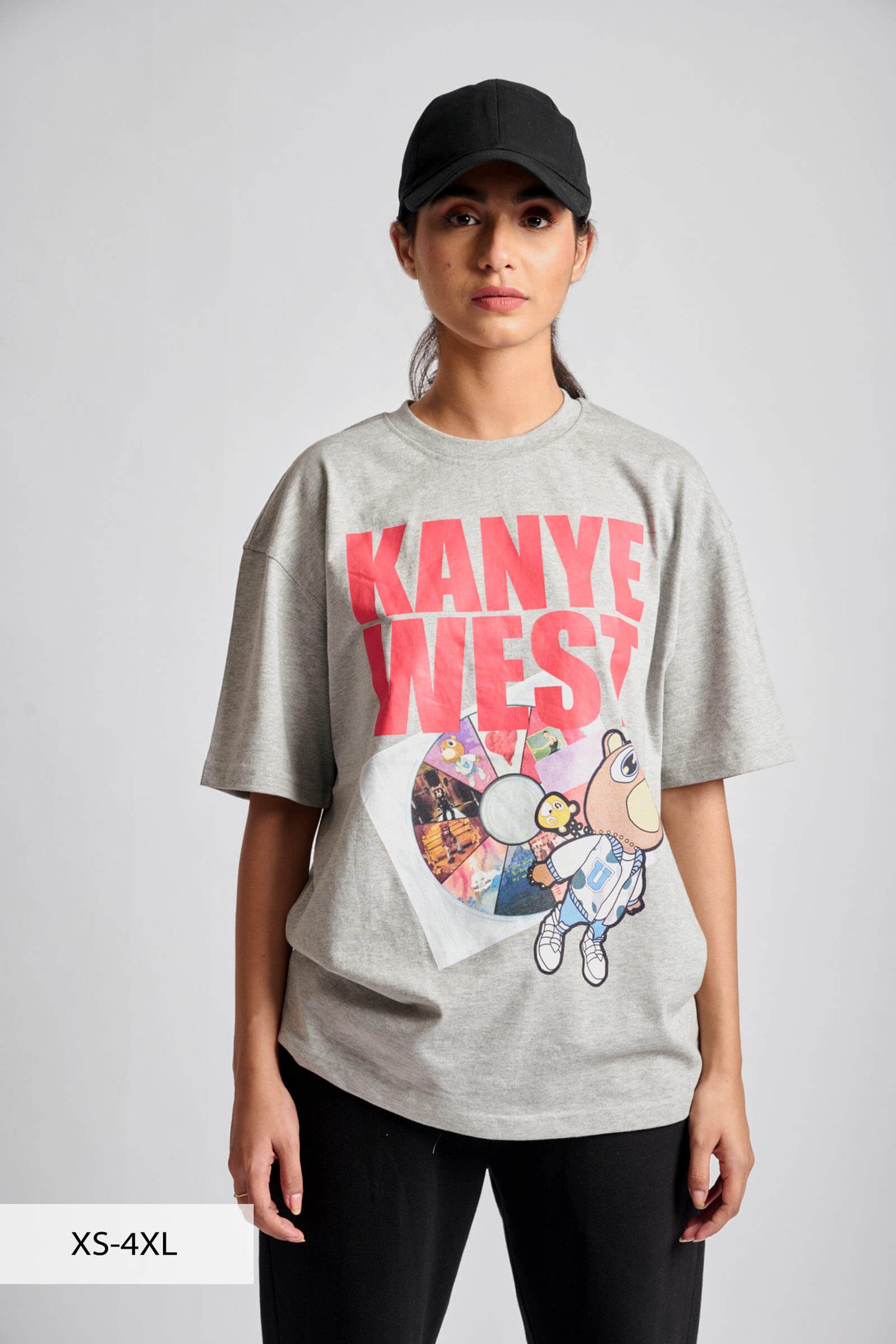 Grey Melange Best Of Ye Oversized T-shirt