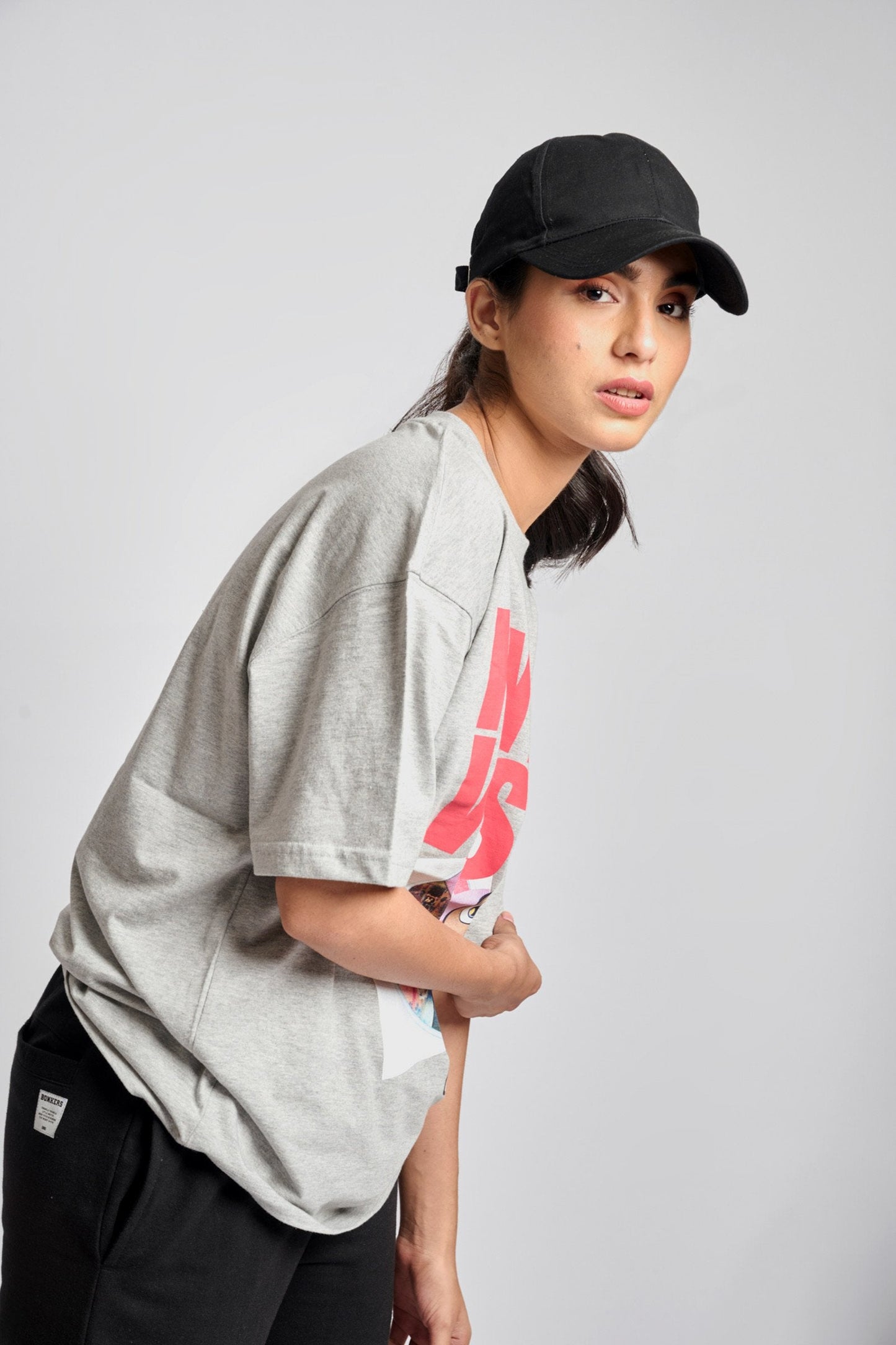 Grey Melange Best Of Ye Oversized T-shirt