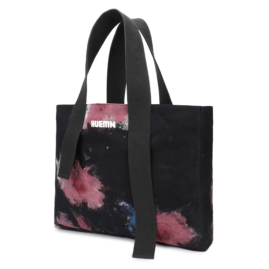 Handcrafted Huemn Blood Washed Tote (Black)