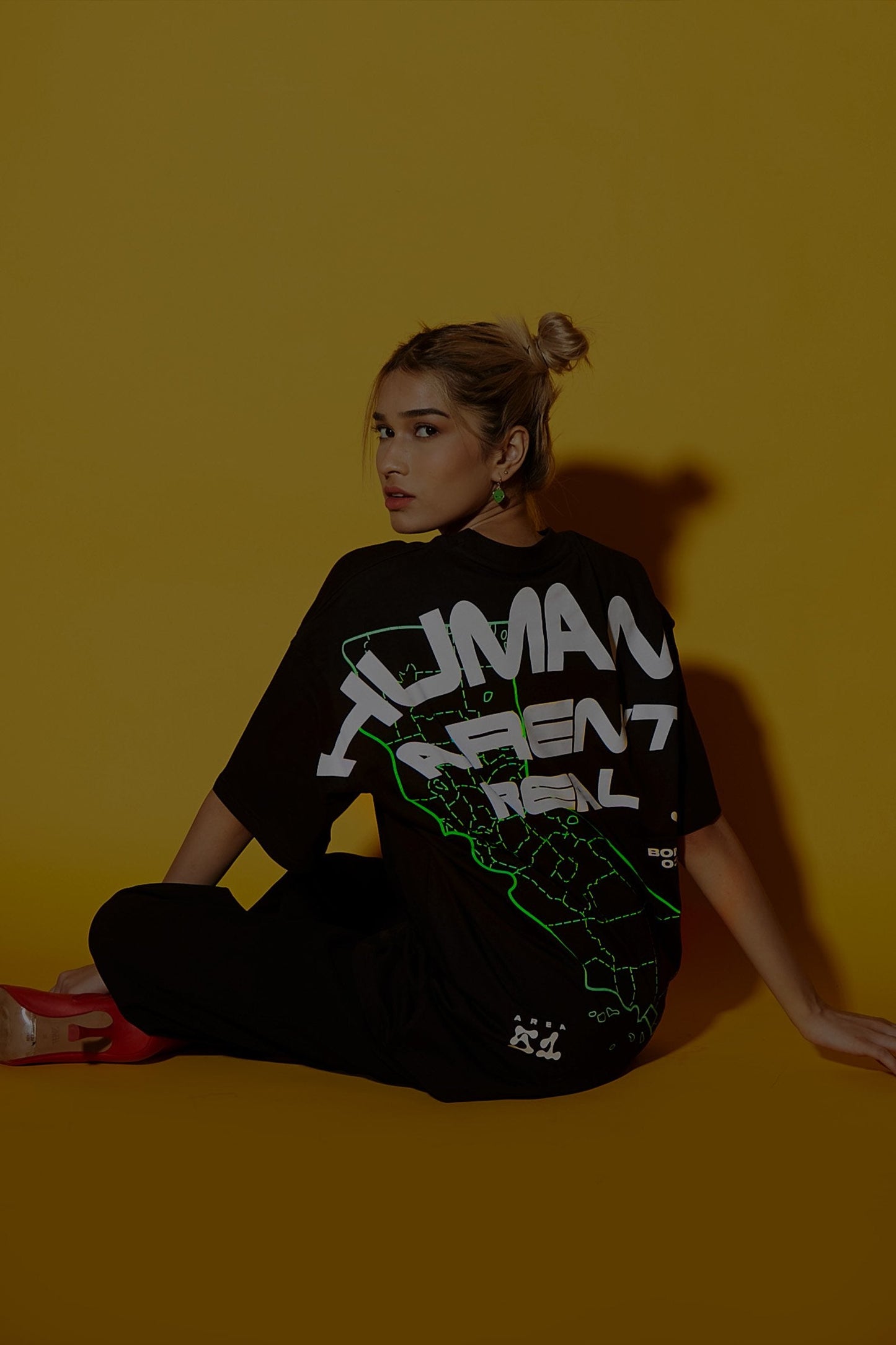 Humans Aren't Real Oversized Tshirt