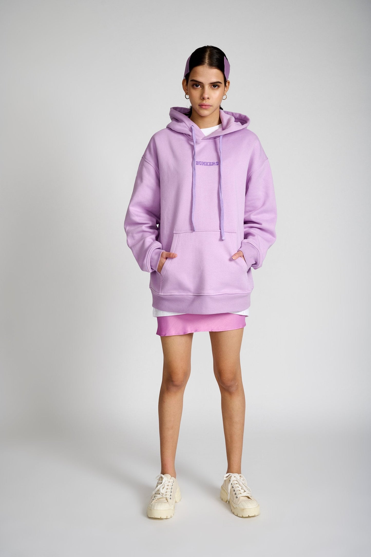 Lilac Signature Oversized Heavyweight Hoodie (Fleece) - Prime Fitz
