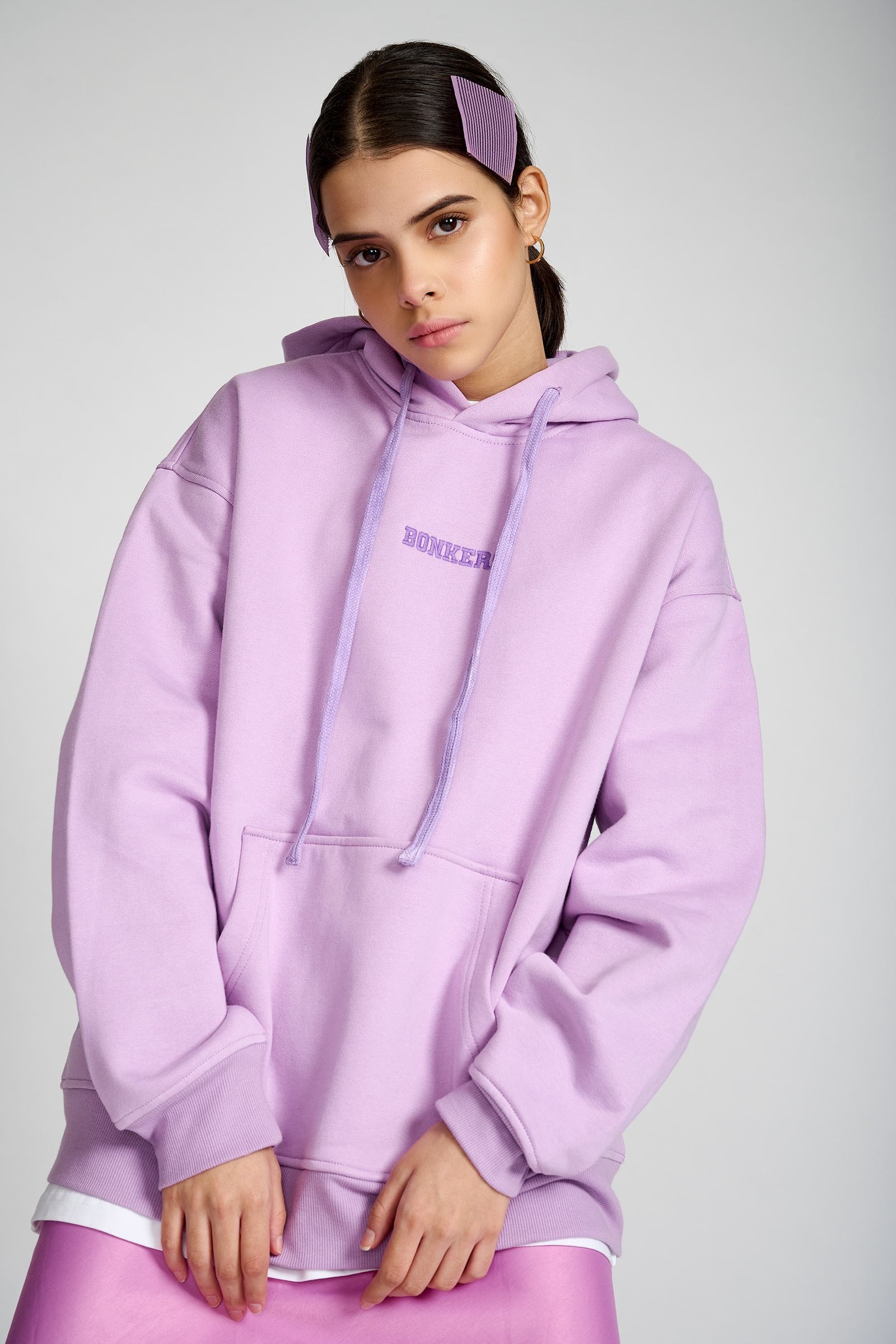 Lilac Signature Oversized Heavyweight Hoodie (Fleece) - Prime Fitz