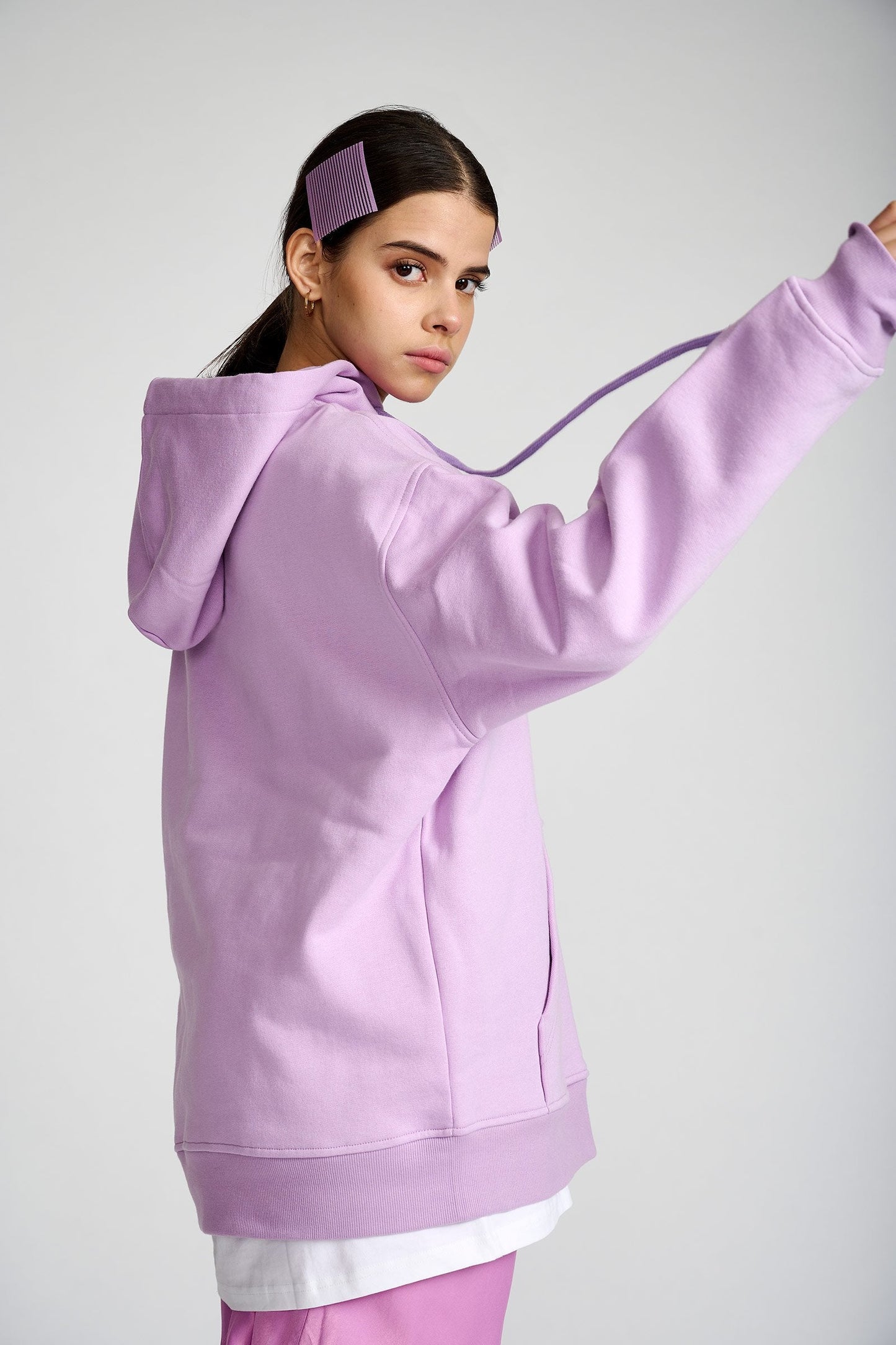 Lilac Signature Oversized Heavyweight Hoodie (Fleece) - Prime Fitz