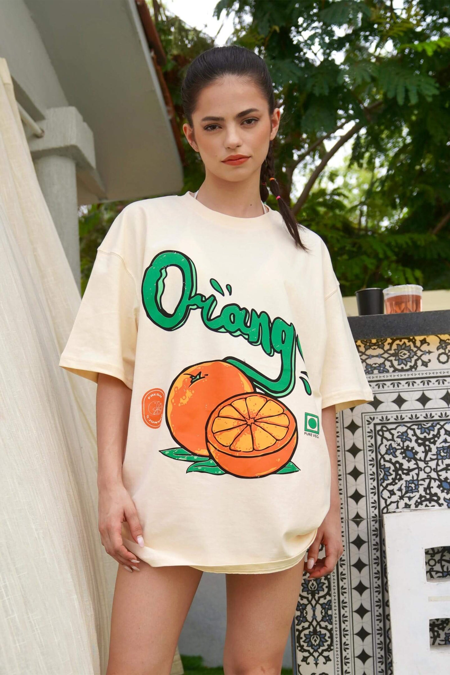 Orange Oversized T-shirt