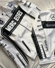 Mercedes‑Inspired Classic F1 Racing Leather Jacket – Embroidered Motorsport Elegance - Prime Fitz