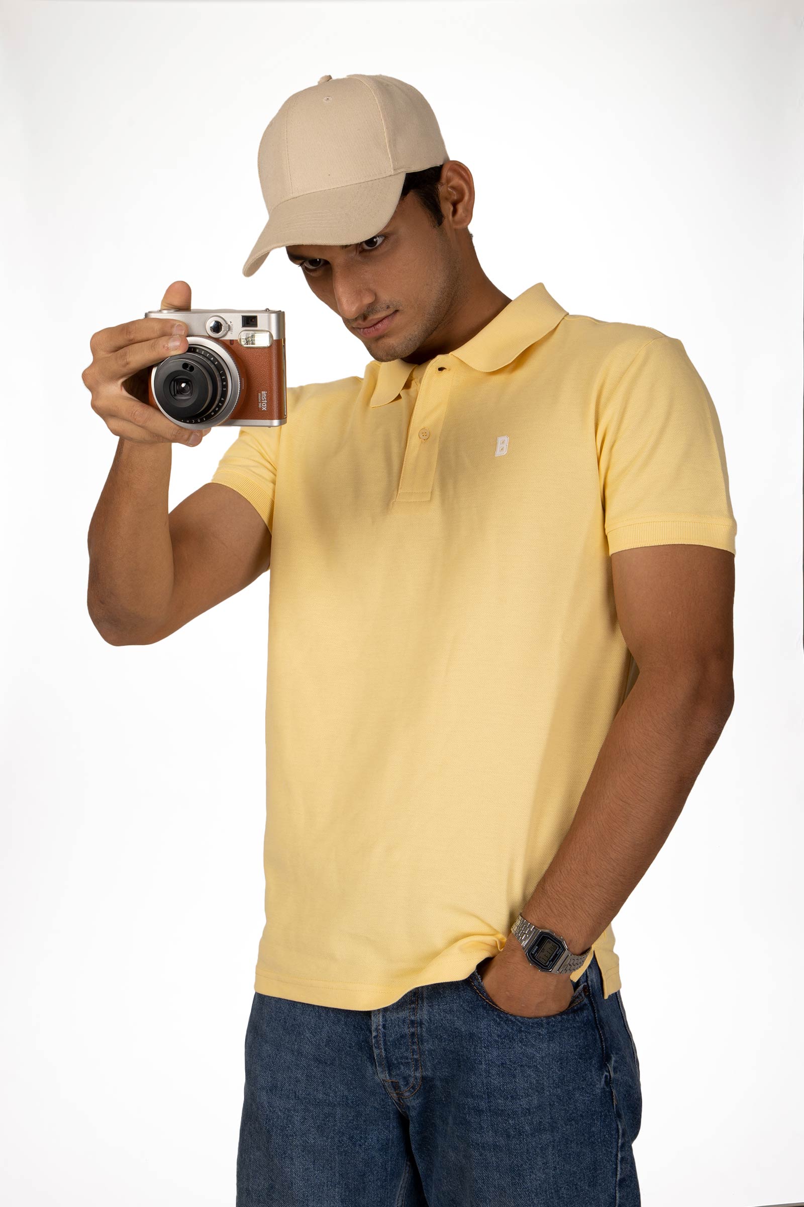 Pastel Yellow Polo - Prime Fitz