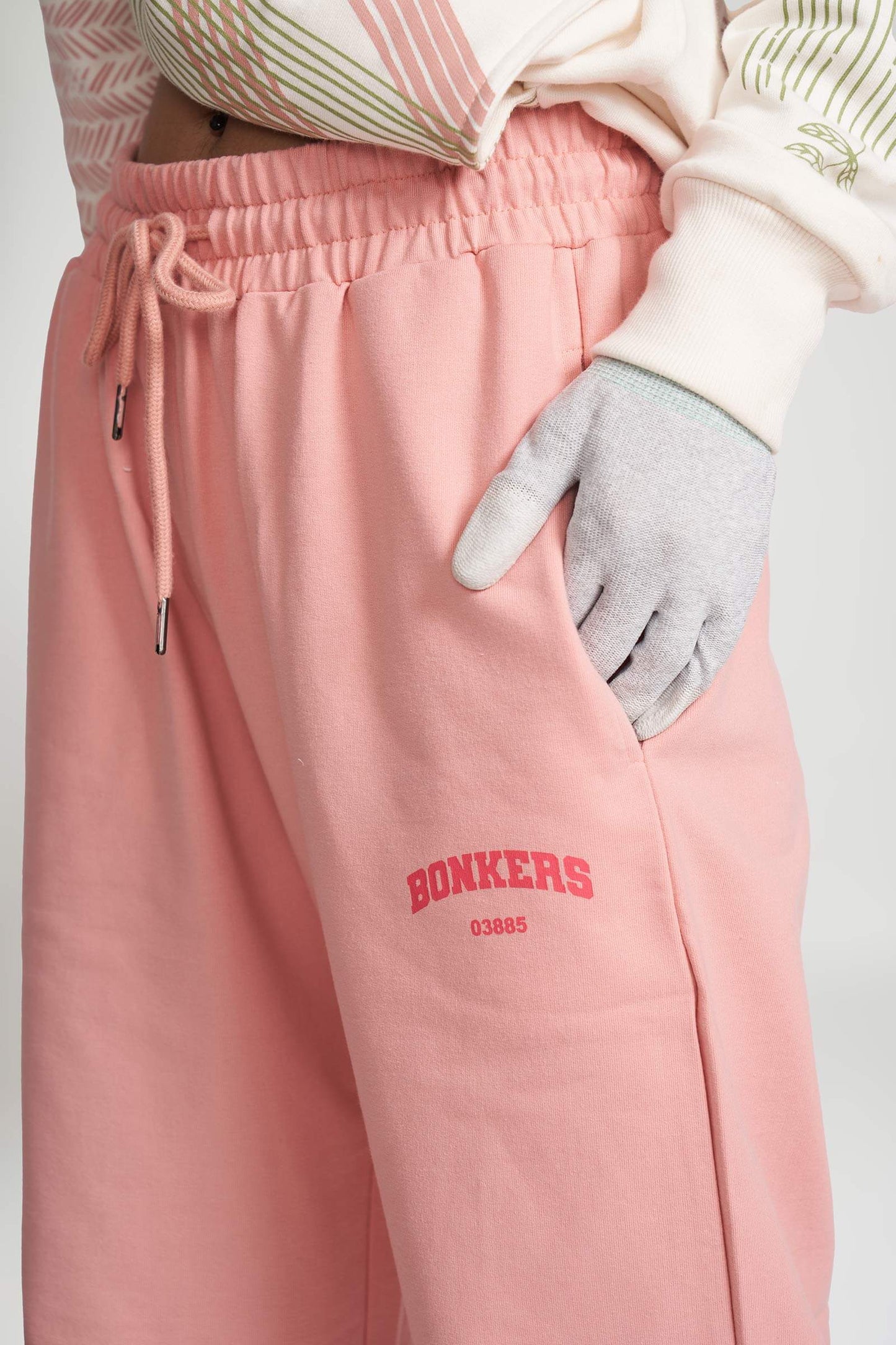 Peach Pink Wide-leg Sweatpants - Prime Fitz