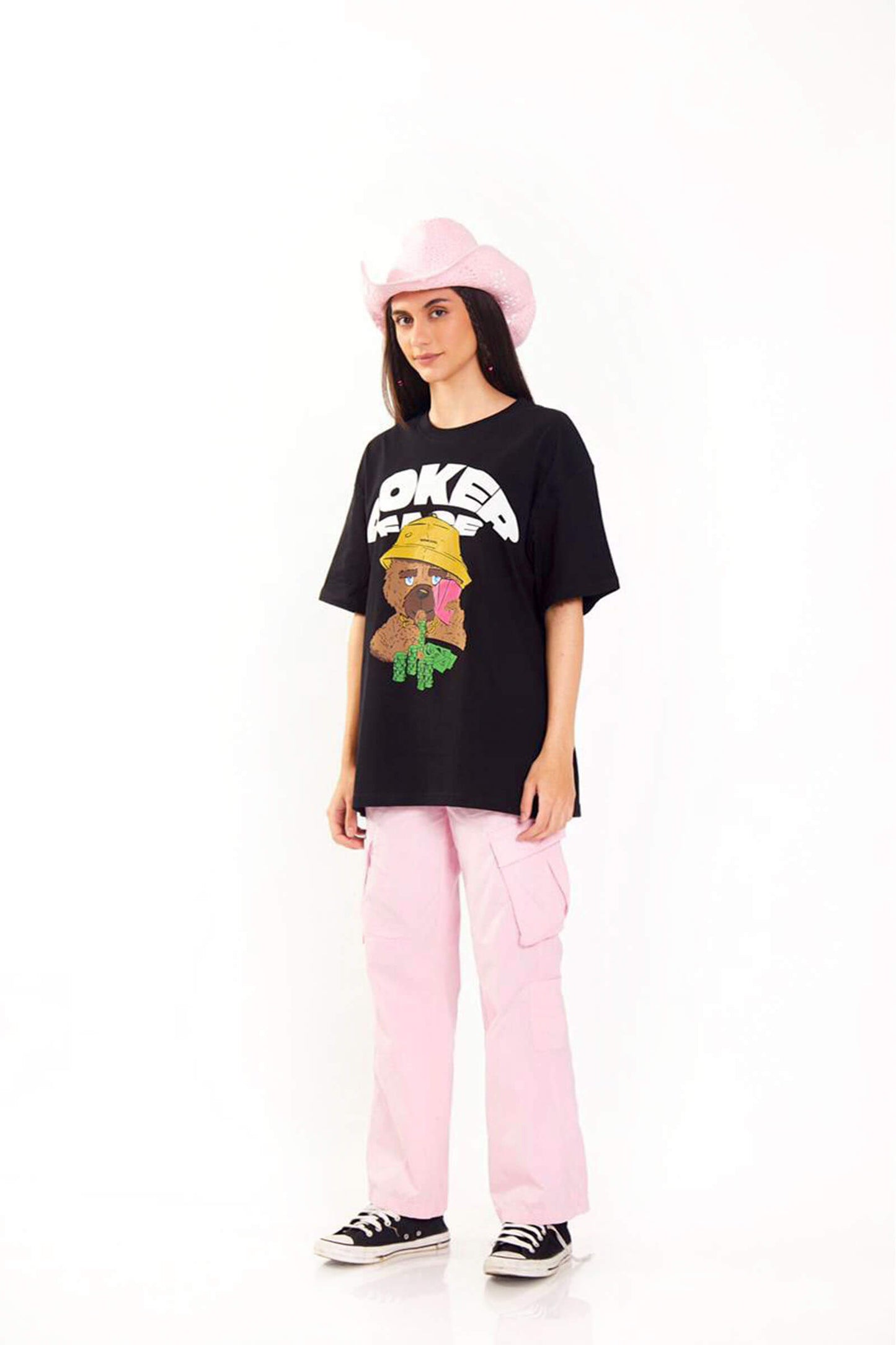 Poker Face Oversized T-Shirt