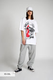Punk White Oversized T-shirt