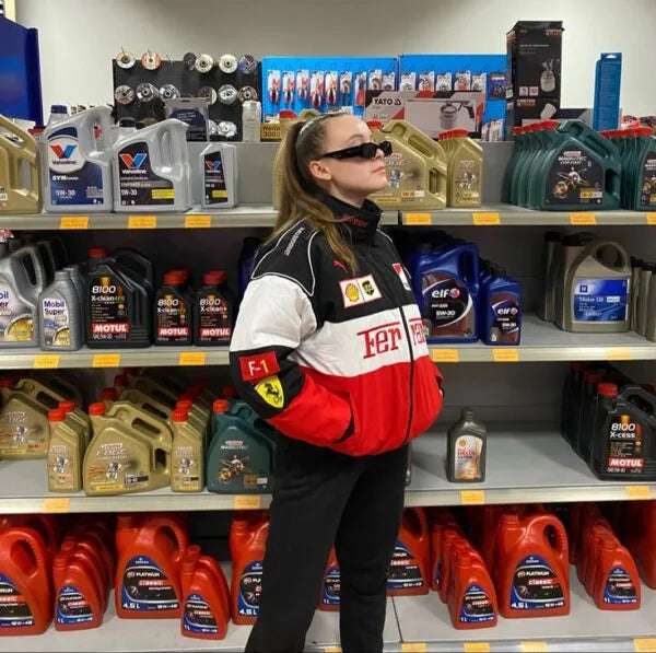 Ferrari F1 Vintage Racer Jacket | Classic Motorsport Fashion - Prime Fitz