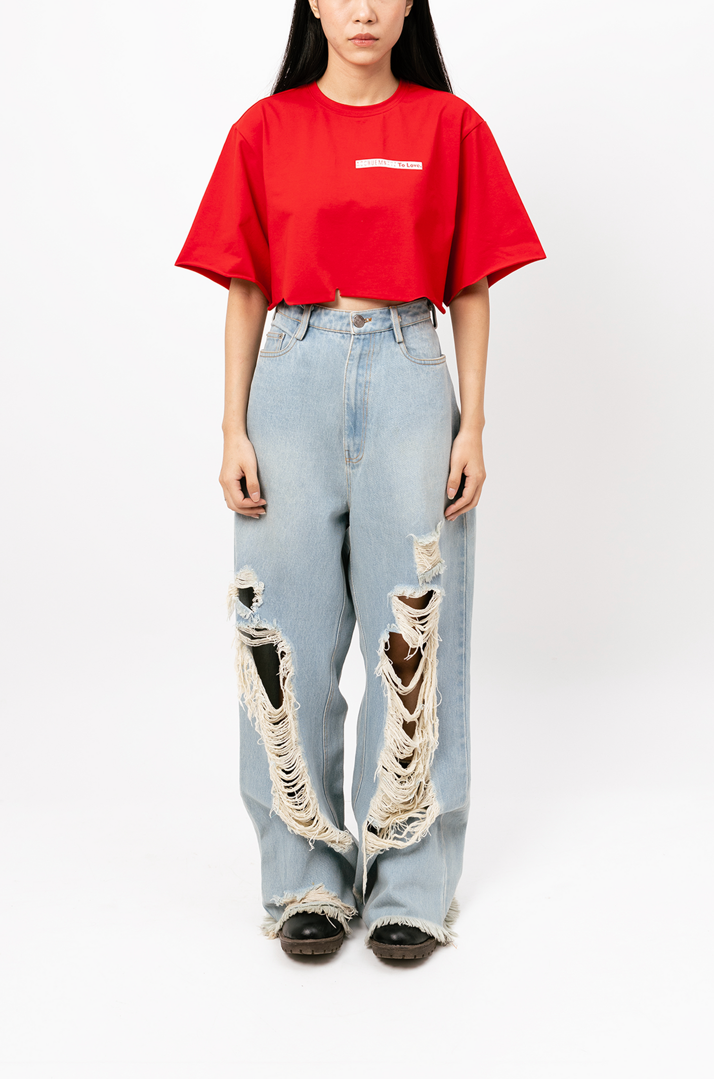 To Love Crop Top (Red)