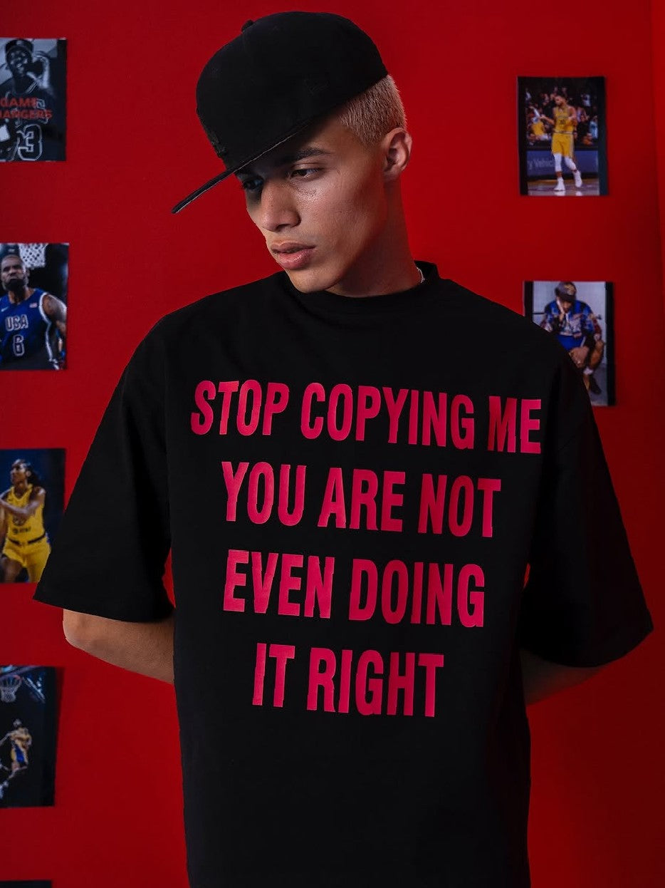 "STOP COPYING ME" Tee - Prime Fitz