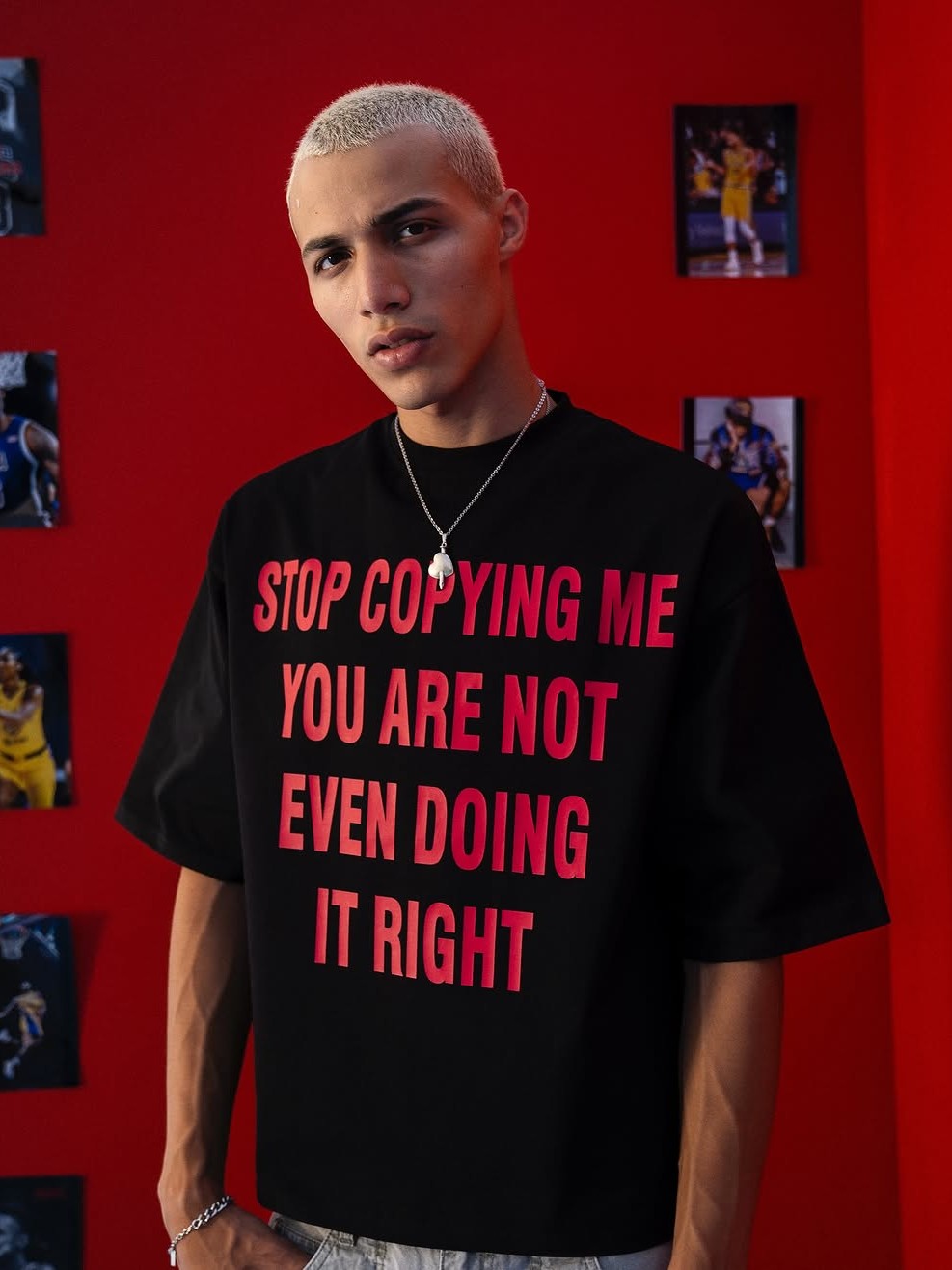 "STOP COPYING ME" Tee - Prime Fitz