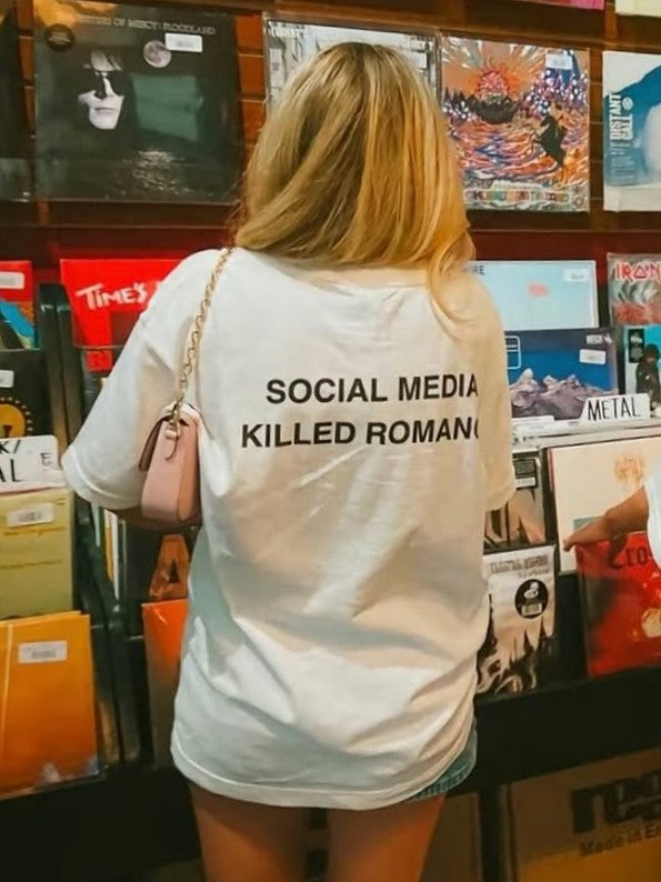 "Social Media Killed Romance" Tee - Prime Fitz