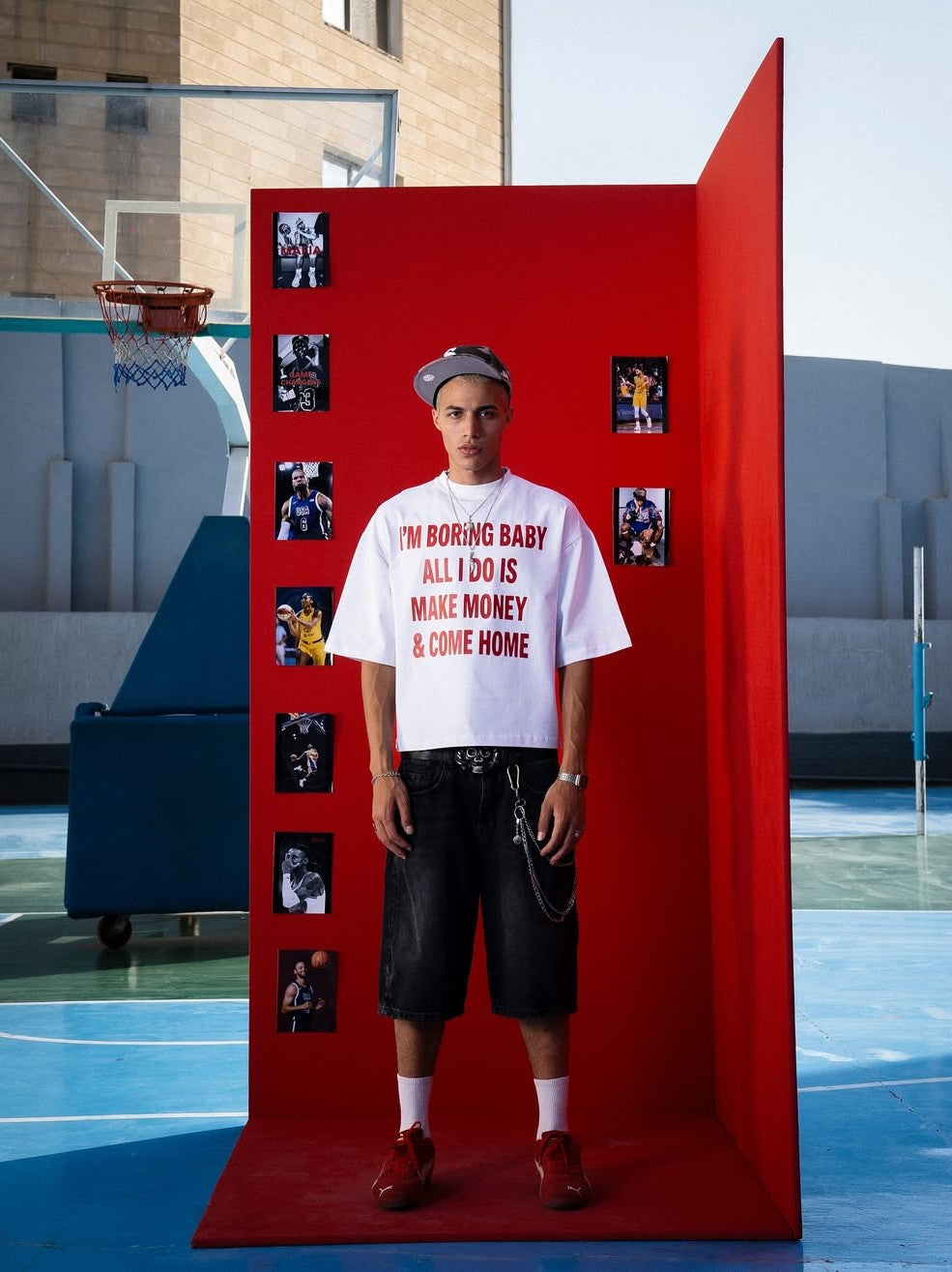 "I'm Boring Bby" Oversized Boxy Tee - Prime Fitz