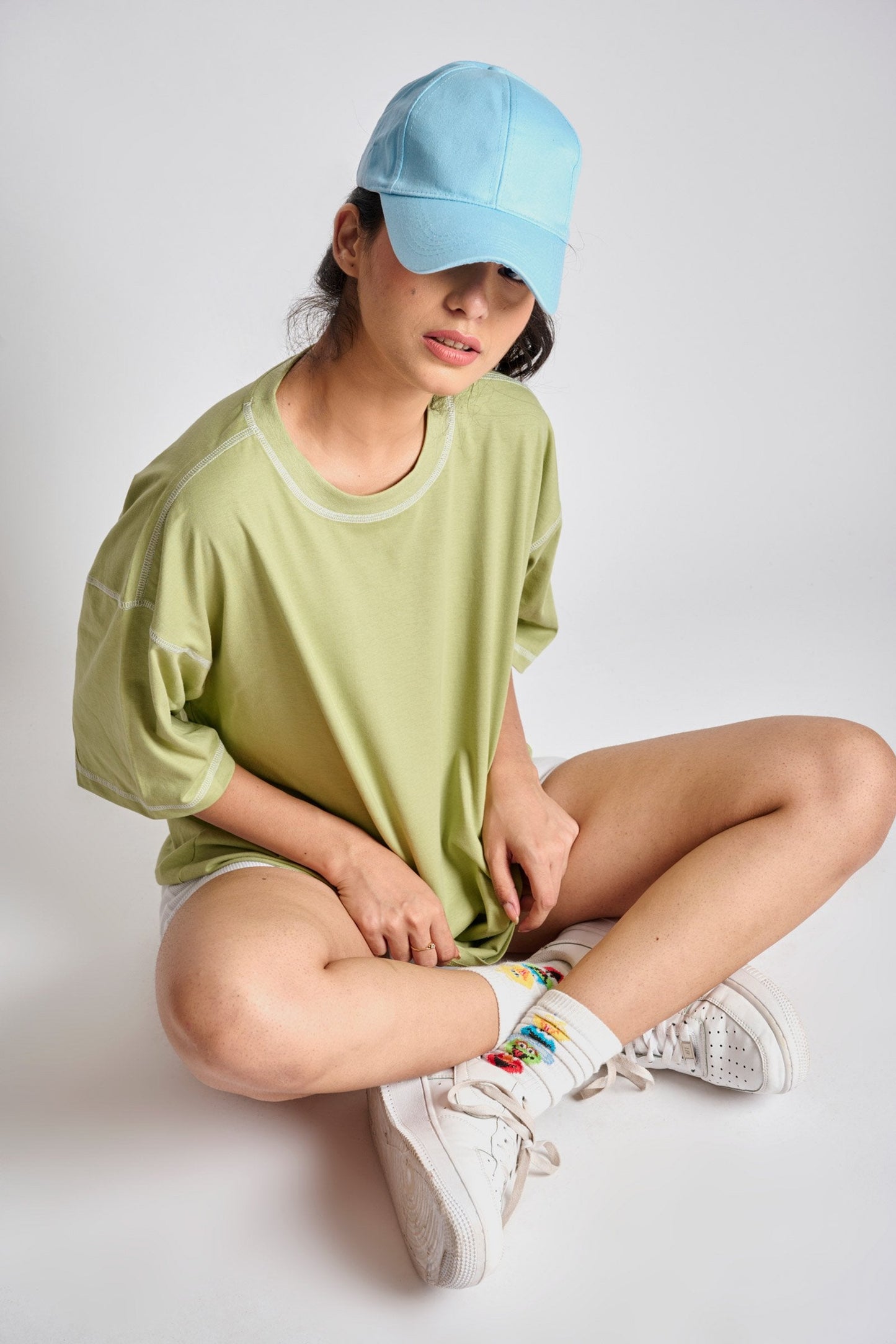 Sage Inside-Out Oversized T-shirt