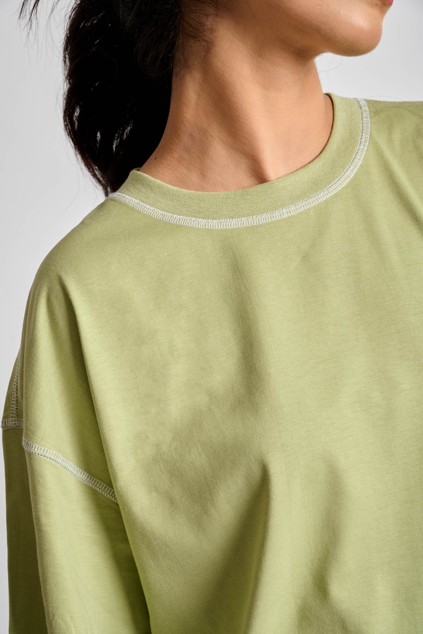 Sage Inside-Out Oversized T-shirt