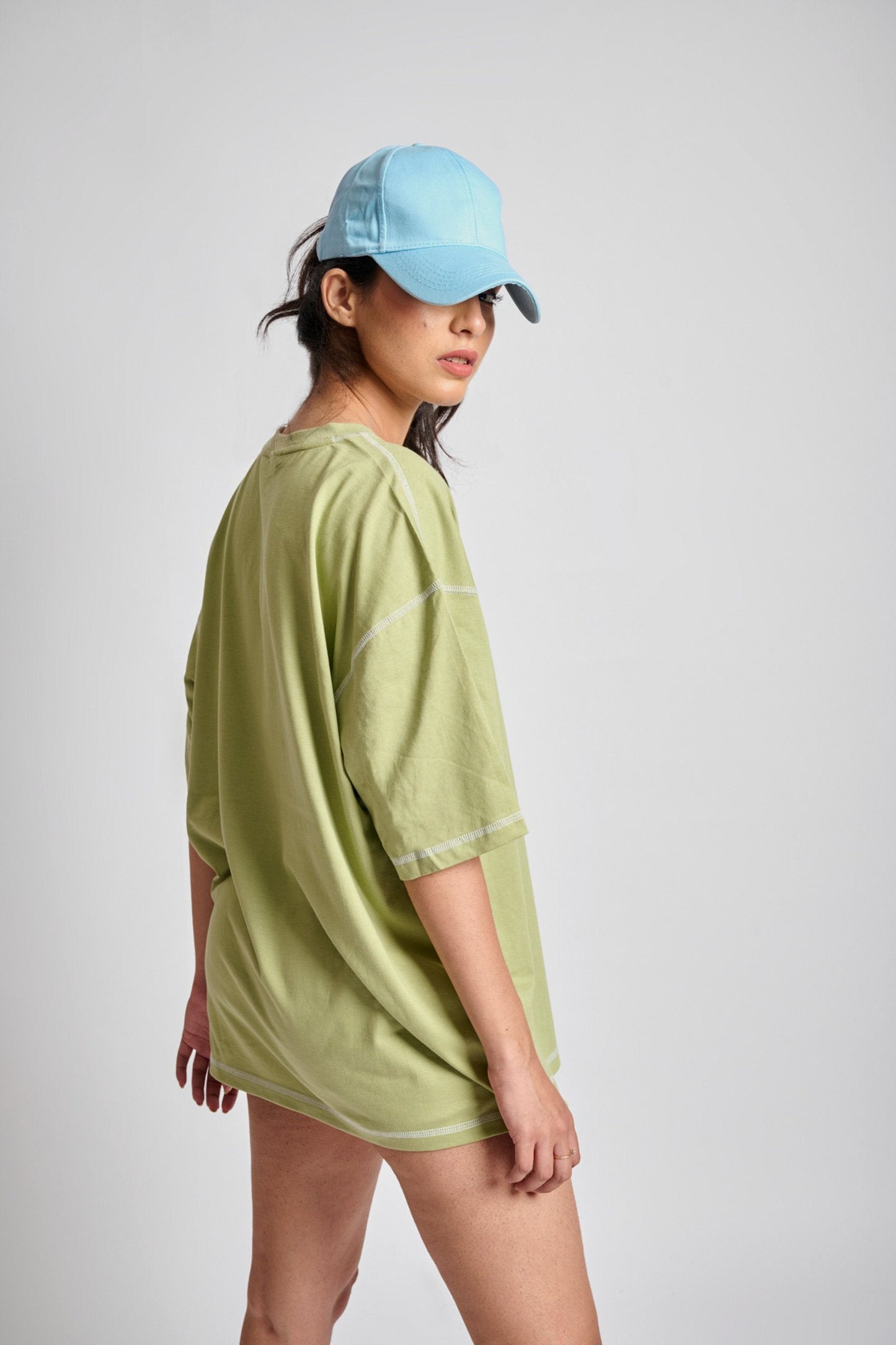Sage Inside-Out Oversized T-shirt