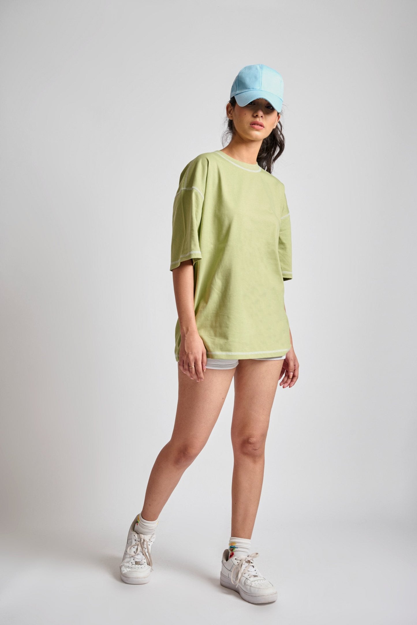 Sage Inside-Out Oversized T-shirt