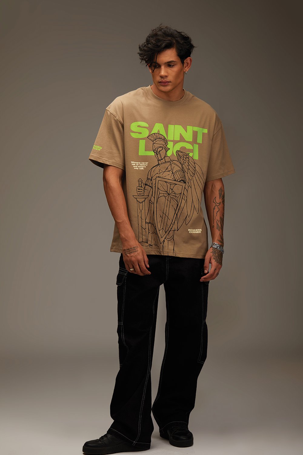 Saint Luci Beige Oversized T-shirt