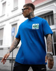 TRENDY BLUE OVERSIZED UNISEX T-SHIRT | MERCY WEAR - Prime Fitz