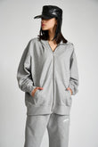 Smokey Grey Melange Zipper