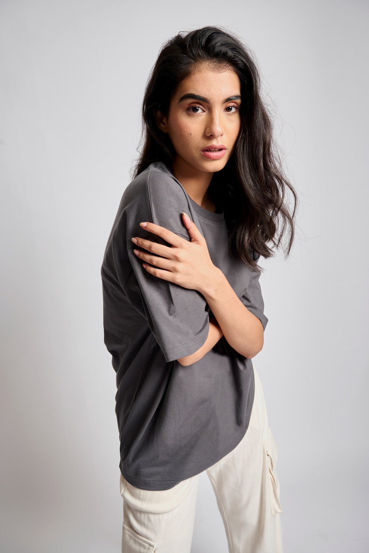 Space Grey Heavyweight Oversized T-shirt