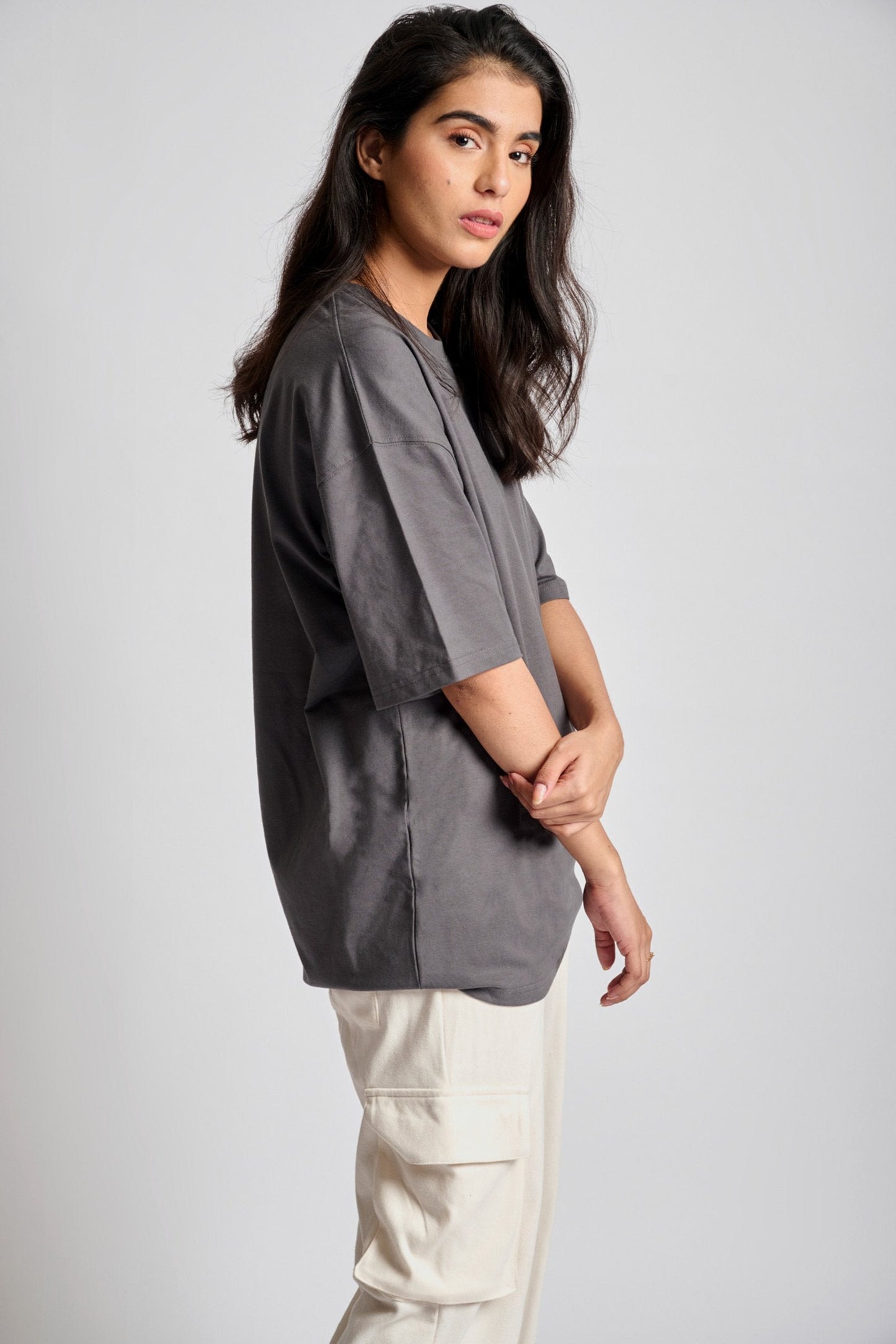 Space Grey Heavyweight Oversized T-shirt