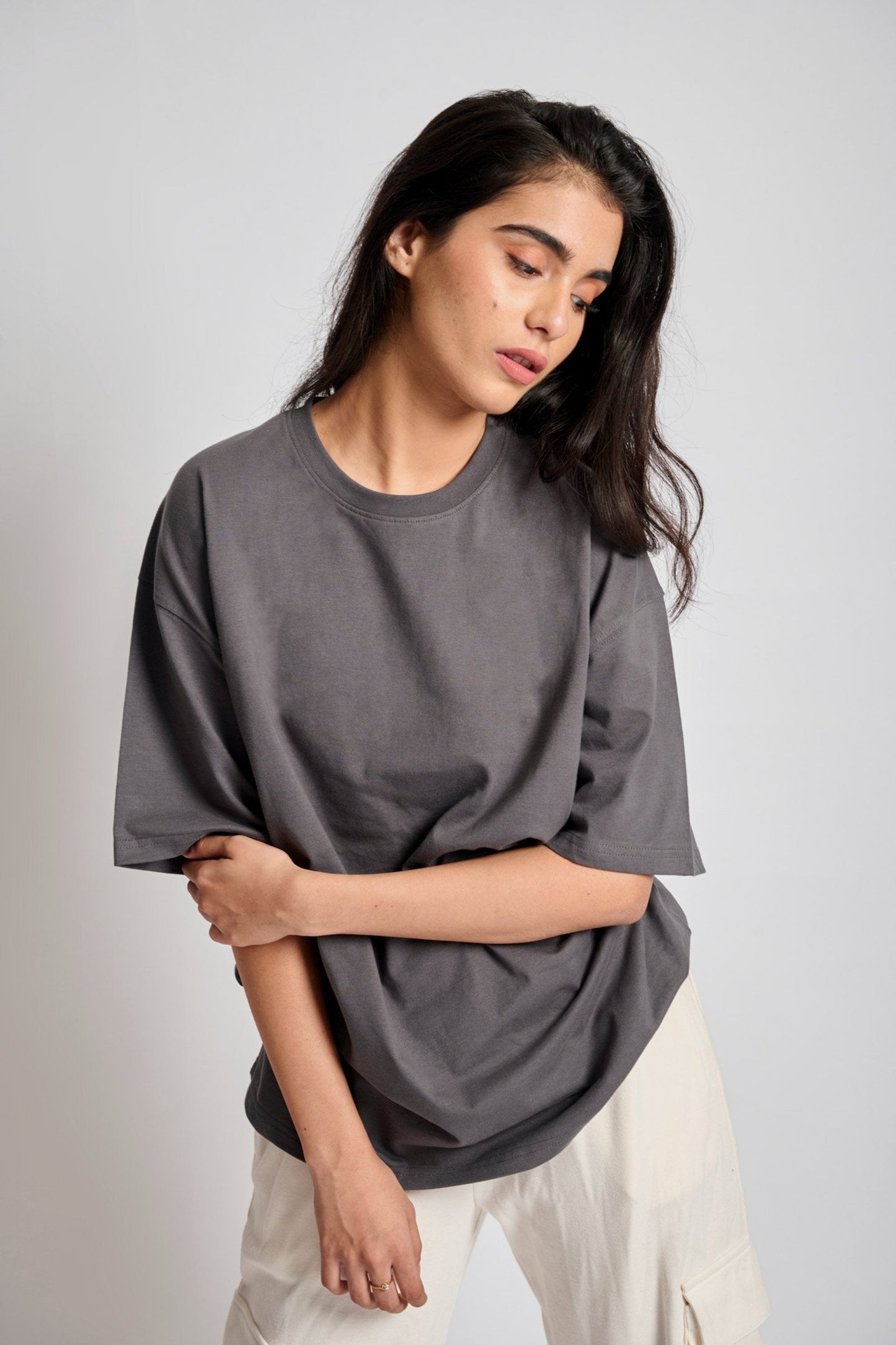 Space Grey Heavyweight Oversized T-shirt