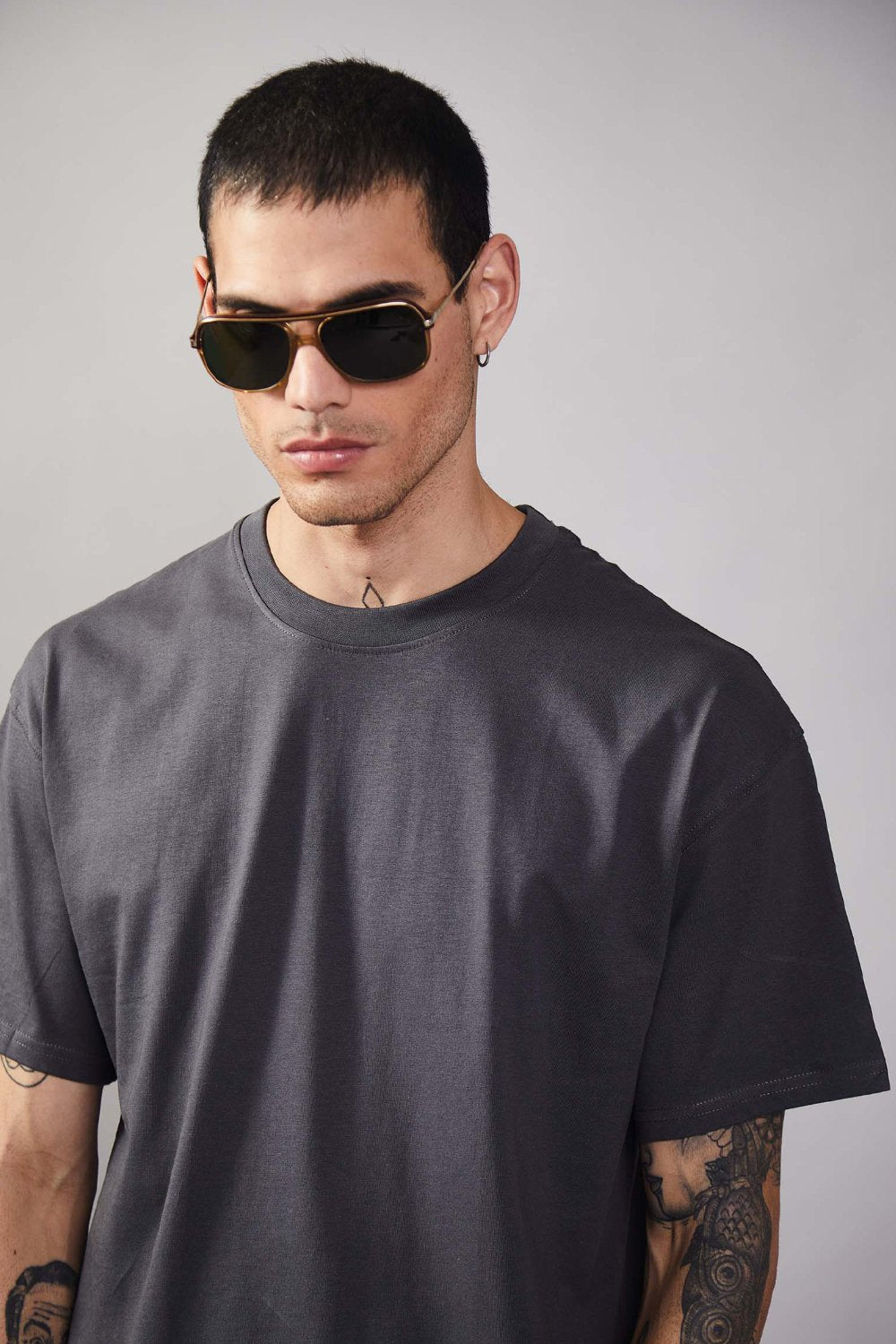 Space Grey Heavyweight Oversized T-shirt